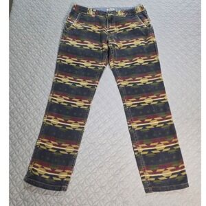 Staple Pigeon Mens Southwestern Geometric Print Pants Multicolor Streetwear 34